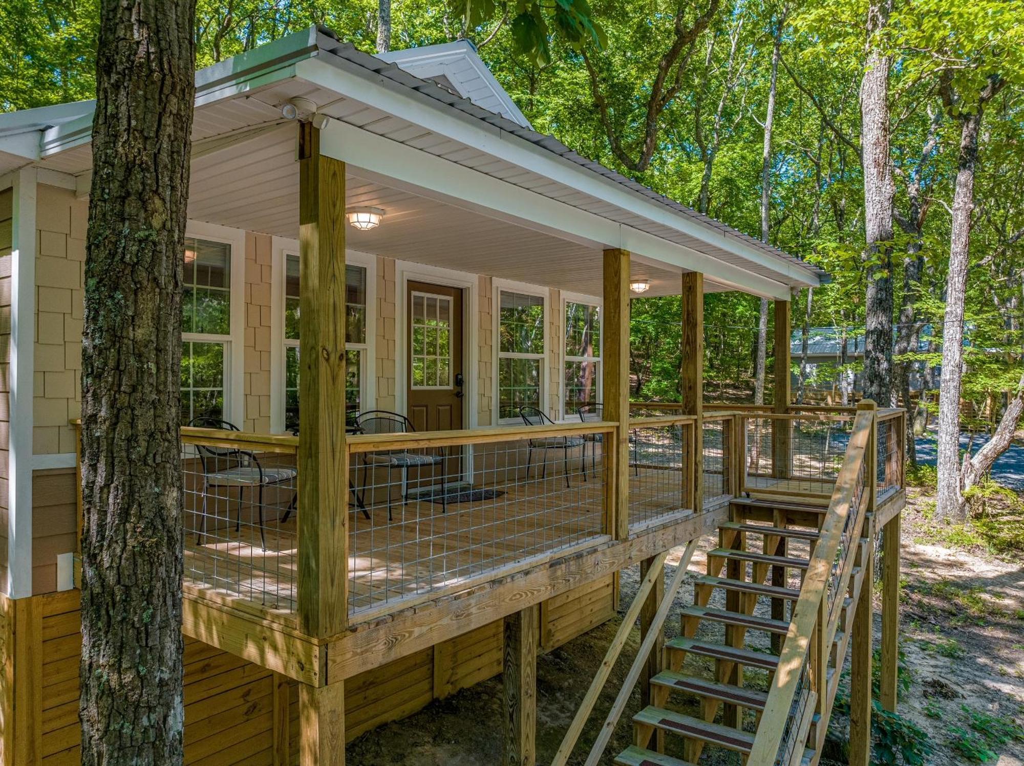 Coyote Cabin At Woodland Retreat At Desoto Beside Desoto State Park Fort Payne Dış mekan fotoğraf