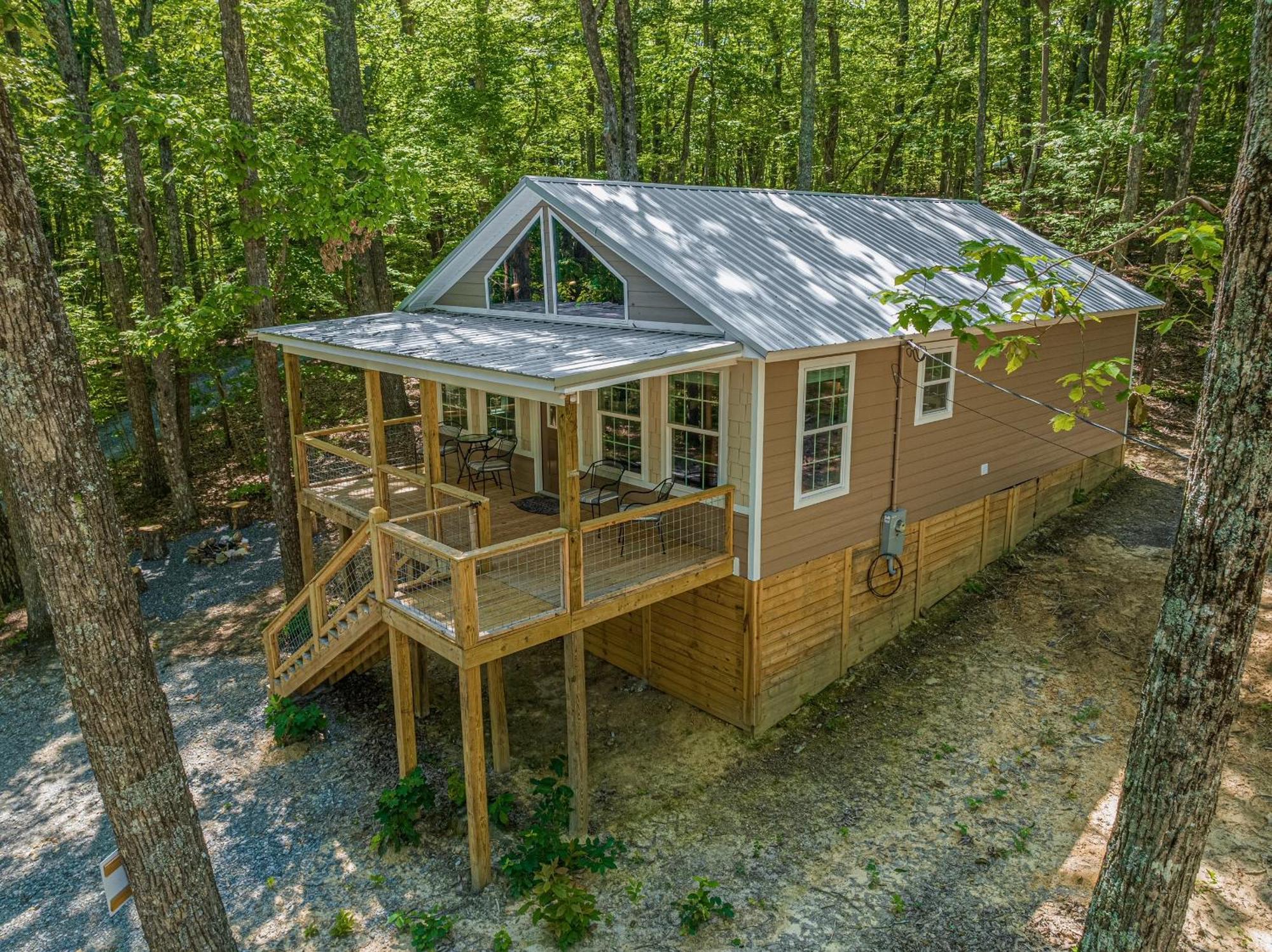 Coyote Cabin At Woodland Retreat At Desoto Beside Desoto State Park Fort Payne Dış mekan fotoğraf