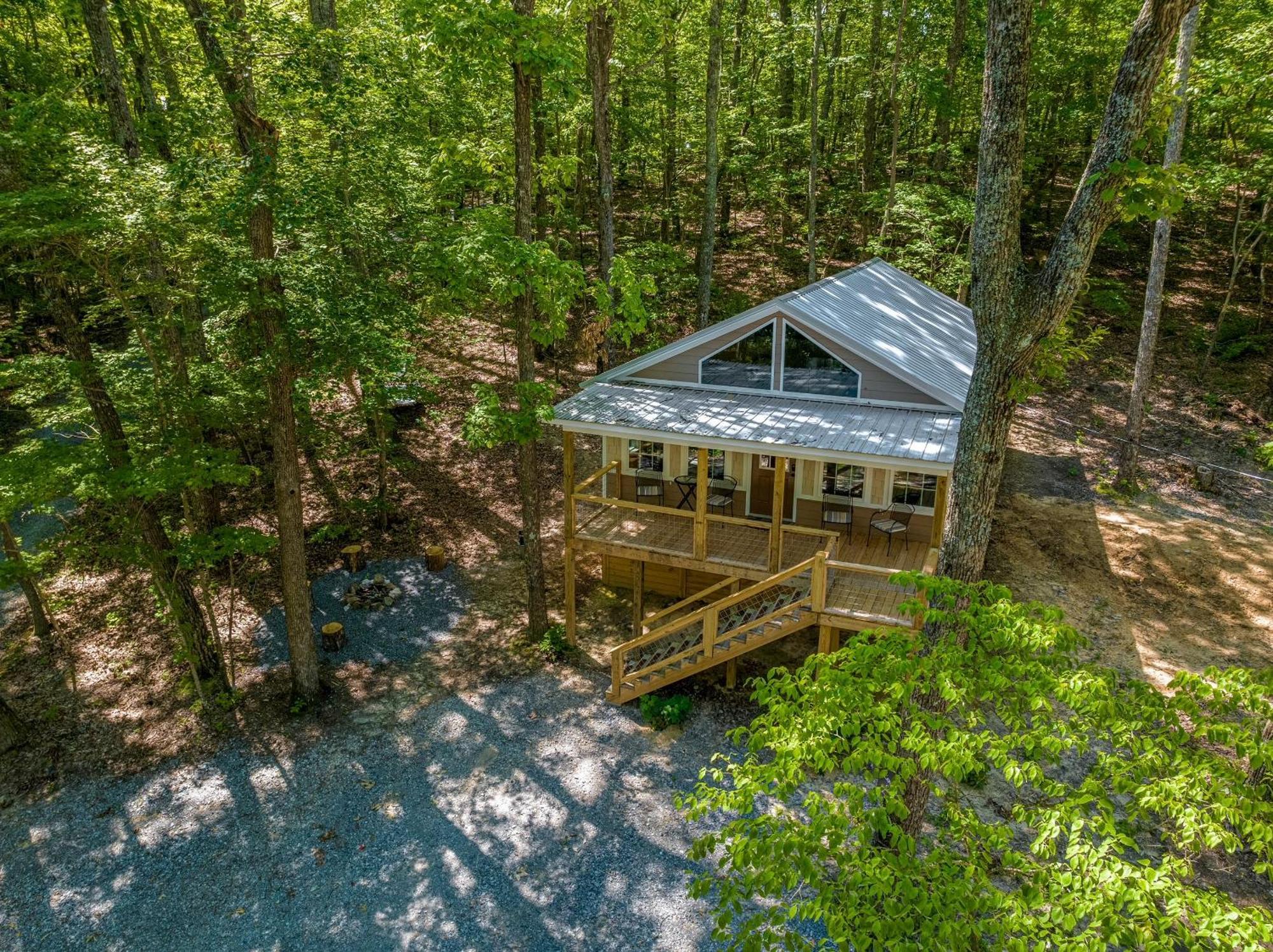 Coyote Cabin At Woodland Retreat At Desoto Beside Desoto State Park Fort Payne Dış mekan fotoğraf
