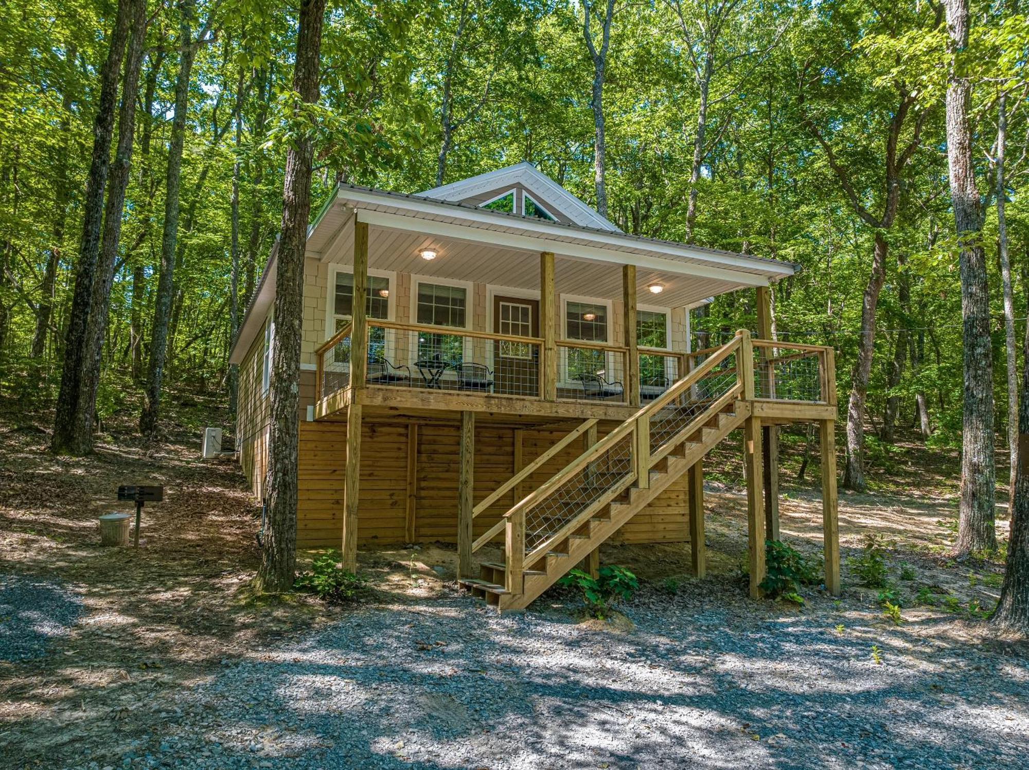 Coyote Cabin At Woodland Retreat At Desoto Beside Desoto State Park Fort Payne Dış mekan fotoğraf